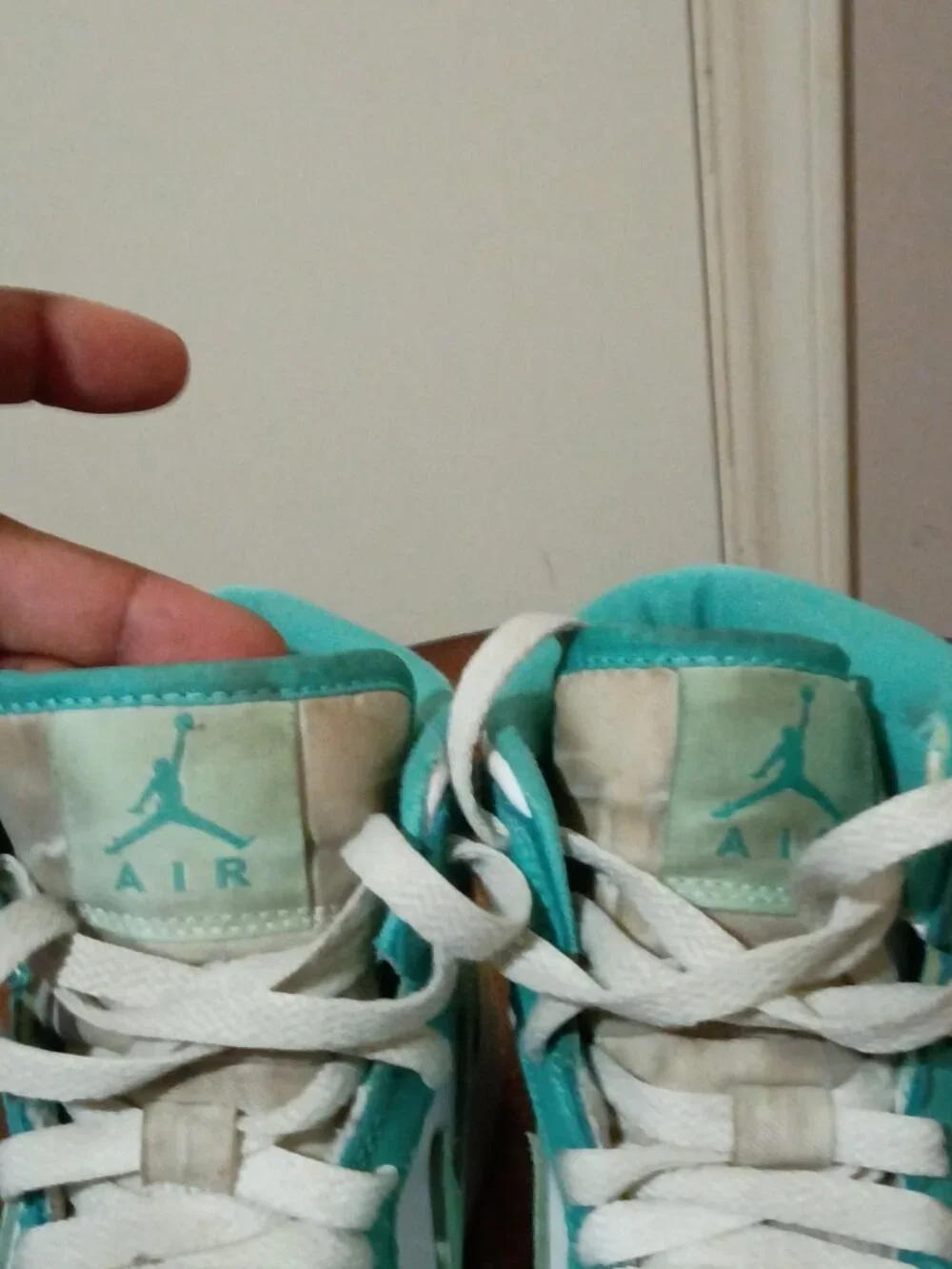 Air Jordan Womens Air Jordan 1 Mid Island Marine Green-DV2229-300 Size 5
